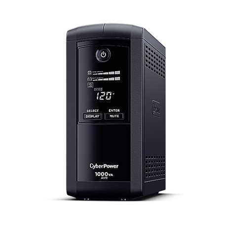 UPS CyberPower Intelligent LCD CP1000AVRLCD 1000VA/600W AVR torre 9 NEMA 5-15R (5 c/respaldo batería) 120V Energy Star