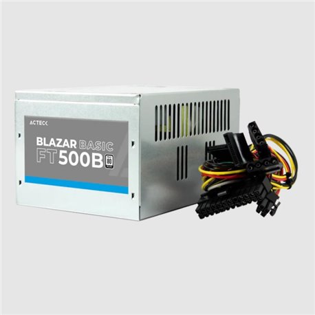 Fuente Acteck 500W Blazar Basic (bolsa/suelta) FT500B ATX Essentials Metalico AC-938150