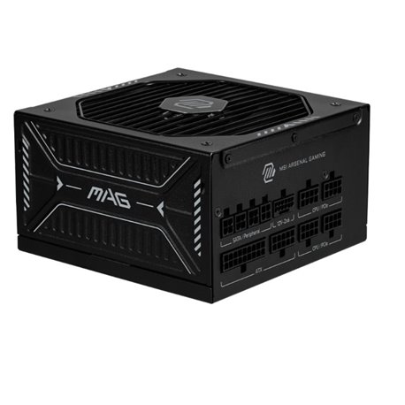 Fuente de poder MSI 850W Gold 80 Plus Full Modular MAG A850GLS PCIE5 conector PCIE5 ATX