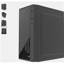 Gabinete Acteck Kioto GC220F Negro Fuente 500W Mini Torre