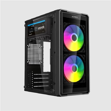 Gabinete Acteck Mini Torre Doom Ultra Crystal GI750C Negro Fuente 500W Micro Torre AC-943789