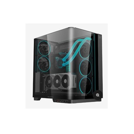 Gabinete Balam Rush Tank Expert Curve 7800 Media torre negro cristal panel curvo 5xVentiladores ARGB ATX /Micro ATX/ Mini ITX si