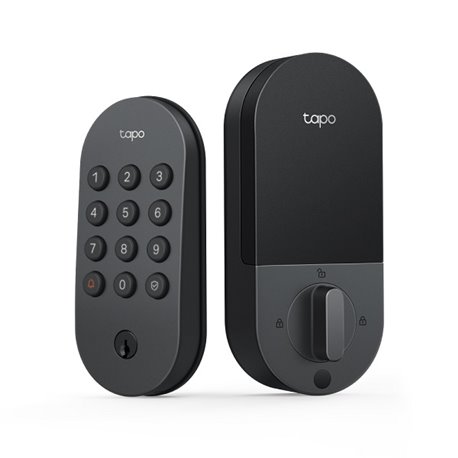 Candado Smart Lock Wi-Fi TP-Link Tapo DL100 multiples formas de acceso (PIN via remota Tapo App) atuo-lock 2 llaves repuesto 4 b