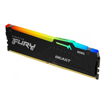 Memoria Kingston 16GB DDR5 6000Mhz Fury Beast Black RGB KF560C30BBEA-16