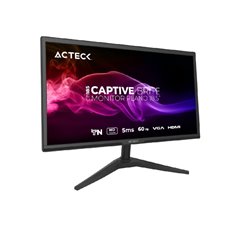 Monitor Acteck 18.5 Captive Brite CB186 plano negro VGA HDMI 1920 x 1080 HD 60Hz AC-944526