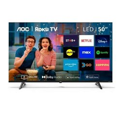 Smart TV AOC 50 pulg RokuTv 4K 3840*2160 Wifi 3HDMI 1USB Ethernet VESA