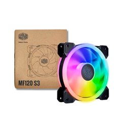 Ventilador Cooler Master MF120 S3 ARGB 120mm 650-1800 RPM Negro