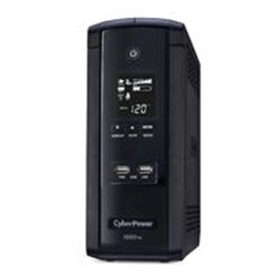 NO BREAK CYBERPOWER (BRG1000AVRLCD) 1000VA /600W, INTERACTIVO, TORRE ,10 × NEMA 5-15R, 5 RESPALDO Y 5 SUPRESIÓN, 5 AÑOS INCLUYEN