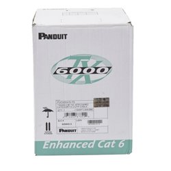 Bobina Panduit de Cable Utp Cat6 mejorado Gris de Cobre TX6000 PanNet, Reelex PUC6004IG-FE