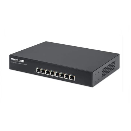 Switch Intellinet 8 Puertos PoE 30W por puerto para montaje en rack