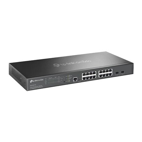 Switch TP-Link Omada SG3218XP-M2 administrable L2+ 16 x RJ45 2.5Gbps (8 PoE+ 802.3at max. 240W) 2x SFP+ 10GE 1x RJ45 consola 1x 