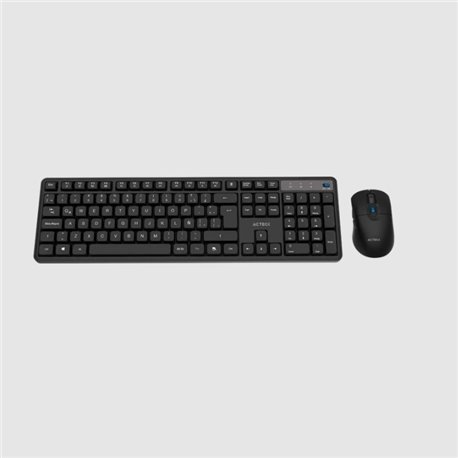 Kit Teclado y mouse Acteck Inalambrico Creator Silent Pro MK474 Elite membrana 2.4 MHz 1xBateria AAA + 1xBateria AA