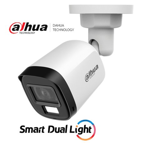 Camara Dahua DH-HAC-B2A21N-U-IL-A Camara bullet 2 mpx Serie Cooper lente 2.8 mm 100 gds IR 30 m metalica IP67