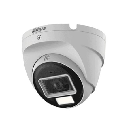 Camara Dahua DH-HAC-T2A21N-U-IL-A domo 2 mpx lente 2.8 mm 100 gds IR 30 m Microfono Incorporado metalica