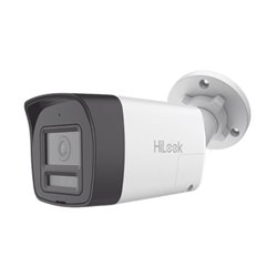 Camara Hilook THC-B127-LTS bala turboHD 2 mpx lente 2.8mm Ir 30mts Audio Bidireccional + Dual Light + ColorVu Exterior IP67 / Me