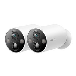 Kit 2 piezas cámaras videovigilancia TP-Link Tapo C425 (2-Pack) Wi-Fi inalámbricas 2K QHD 4MP batería recargable IP66 audio 2 ví