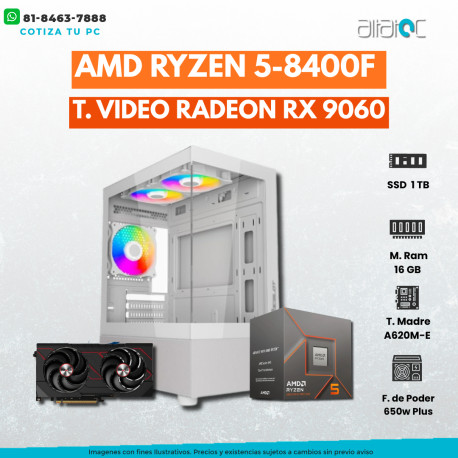 PC GAMER CON MONITOR 165HZ RYZEN 5 5600 + RTX 3050, GAMA MEDIA