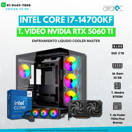 PC GAMER RYZEN 7-5700X CON RX-9060-XT 16GB, RAM 32GB, SSD 1TB