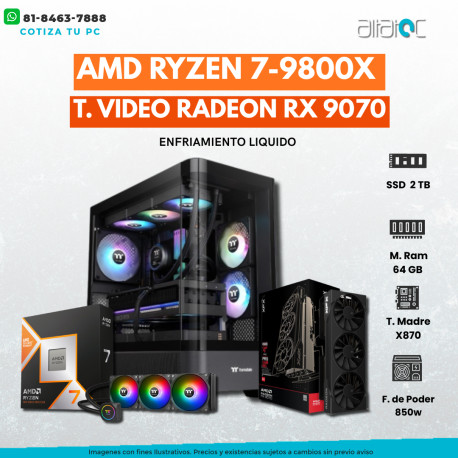 ★PC GAMER RYZEN 7 9800X3D RTX-5070 TI 16GB, RAM 64GB, 2TB