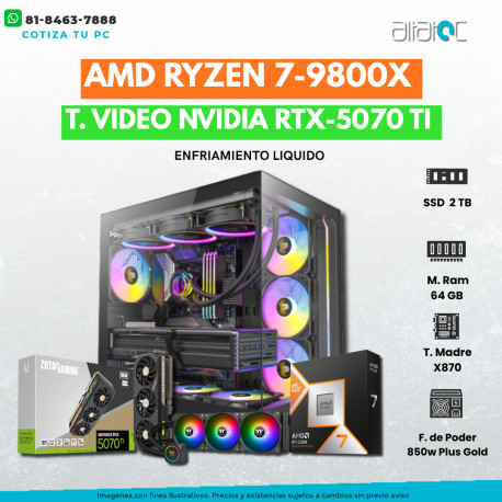 ★PC GAMER RYZEN 7 9800X3D RTX-5070 TI 16GB, RAM 64GB, 2TB