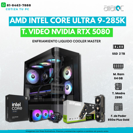 PC INTEL I7-14700K + RTX-5070 TI 16GB, RAM 64GB, SSD 2TB + 4TB