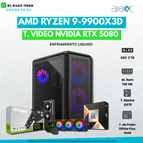 REY FPS PC GAMER RYZEN 7 7800X3D + RTX-5080, RAM 32GB