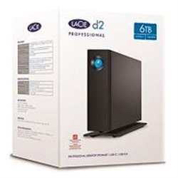 DD EXTERNO LACIE D2 PROFESSIONAL 6TB 3.5 USB 3.1 TIPO-C/USB 3.0 NEGRO/WIN/MAC/ADAPT DE ALIMENTACION