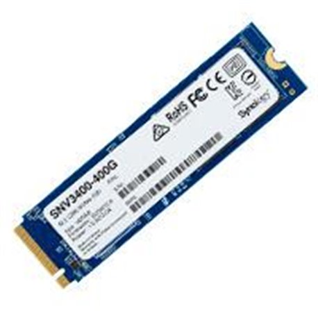 UNIDAD DE ESTADO SOLIDO SYNOLOGY SSD M.2 2280 NVME  SNV3400 400GB PCIE GEN3 X4 LECT 3100MB/S ESCRIT 550MB/S, SOLO PARA EQUIPOS S