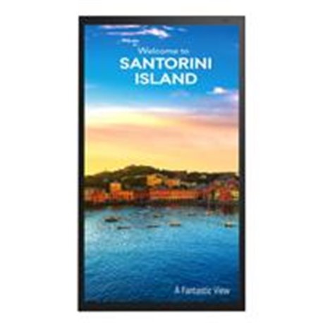 MONITOR DE SEÑALIZACION DIGITAL LG 49 OUTDOOR BRILLO (TIP.): 4000 CD/M² BISEL: 38,4 MM (S/I), 26,0 MM (I/D) INTERFAZ: HDMI/ DP/H