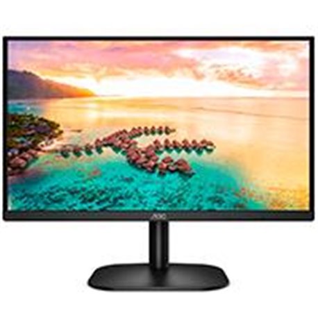 MONITOR LED IPS AOC 24 NEGRO / HDMI Y VGA / ASPECTO 16:9 / TIEMPO DE RESPUESTA 7 MS / RESOLUCION 1920 X 1080 / 75HZ / VESA 100X1