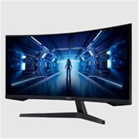 MONITOR LED SAMSUNG 34 WIDESCREEN WQHD 3,440 X 1,440 ODYSSEY G5, NEGRO, 1 HDMI, 1 D. PORT, CURVO GAMER 165HZ, 1000R, 1MS