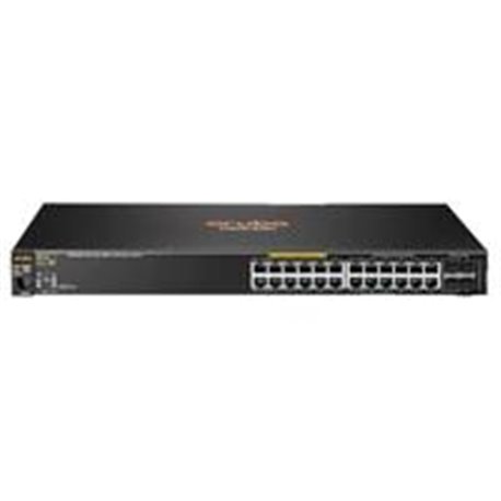 SWITCH HP ARUBA 24 PUERTOS GIGABIT 2530-24G POE 195W, 4SFP, RACK, ADMINISTRABLE, QOS,CAPA 2