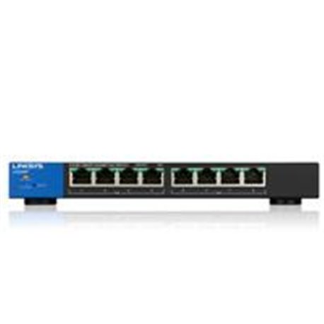 SWITCH LINKSYS LGS308P  8 PUERTOS RJ45 GIGABIT POE 30 WATTS POR PUERTO ADMINISTRABLE CAPA 2 SMART