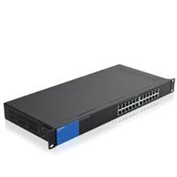 SWITCH LINKSYS  LGS124P  24 PUERTOS GIGABIT, 10 PUERTOS POE+, 30 WATTS POR PUERTO P/RACK, QOS
