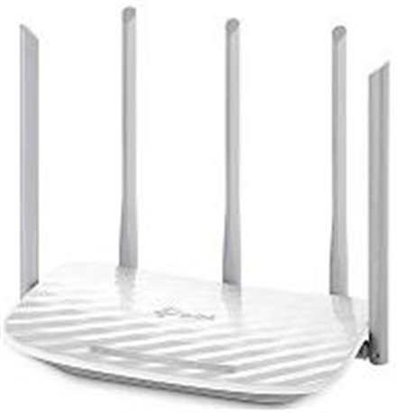ROUTER INALAMBRICO TP-LINK ARCHER C60 AC1350 DUAL BAND 2.4 GHZ A 450MBPS Y 5 GHZ A 867MBPS 4 PUERTOS LAN 10/100 1 PUERTO WAN 10/