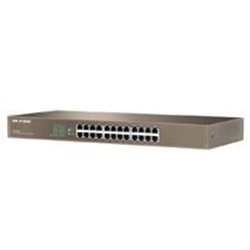 SWITCH G1024G IP-COM NO ADMINISTRABLE 24 PUERTOS 10/100/1000 MBPS, PROTECCIÓN RAYOS 6KV, PLUG  AND  PLAY, CAJA ACERO