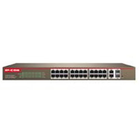 SWITCH S3300-26-PWR-M IP-COM POE, ADMINISTRACION COMUN VIA WEB SMART, 24 PUERTOS FAST ETHERNET, POE AF, AT, 2 GE, VLAN, 370 W