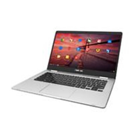 PORTATIL LAPTOP ASUS CHROMEBOOK 14 HD/CELERON N3350/4GB/DD 64GB EMMC/USB 3.2/USB 3.2 TIPO C/BLUETOOTH/WEBCAM HD/PLATA/CHROME