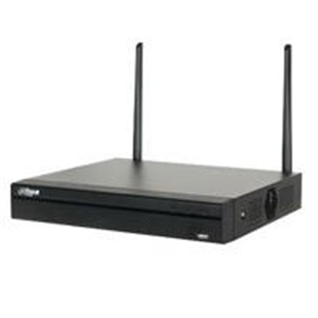NVR DAHUA NVR2104HSW4K / 4 CANALES DE VIDEO IP WIFI/ 2.4GHZ/ H265/ 80MBPS GRABACION/ HDMI 4K/ VGA/ 1 INTERFAZ SATA/ GRABACION HA