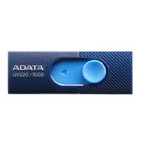 MEMORIA ADATA 16GB USB 2.0 UV220 RETRACTIL AZUL MARINO-AZUL