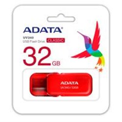 MEMORIA ADATA 32GB USB 2.0 UV240 ROJO