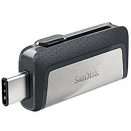 MEMORIA SANDISK 128GB DUAL ULTRA USB TIPO-C / USB 3.1 NEGRO / PLATA 150MB/S
