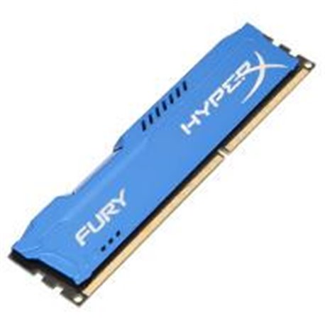 MEMORIA KINGSTON UDIMM DDR3 8GB 1866MHZ HYPERX FURY BLUE CL10 240PIN 1.5V C/DISIPADOR DE CALOR P/PC/GAMER/ALTO RENDIMIENTO