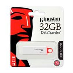 MEMORIA KINGSTON 32GB USB 3.0 DATATRAVELER I GEN 4 ROJA