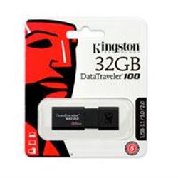 MEMORIA KINGSTON 32GB USB 3.0 ALTA VELOCIDAD / DATATRAVELER 100 G3 NEGRO