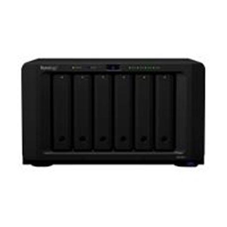 NAS SYNOLOGY DS1621 / 6 BAHIAS AMPLIABLES HASTA 16/NCLEO CUADRUPLE 2.2GHZ/4GB DDR4 AMPLIABLES A 32GB/LAN GIGABIT X4/USB 3.0 X3/H