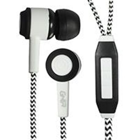 AUDIFONOS ALAMBRICOS GHIA COMET COLOR BLANCO 3.5MM 1.2 METROS DE CABLE 3MW DE POTENCIA CON MANOS LIBRES