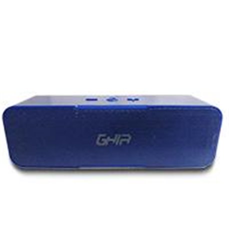 BOCINA BLUETOOTH BX200A GHIA AZUL /8W X2 RMS AUX / RADIO FM/ MICRO SD CARD/USB
