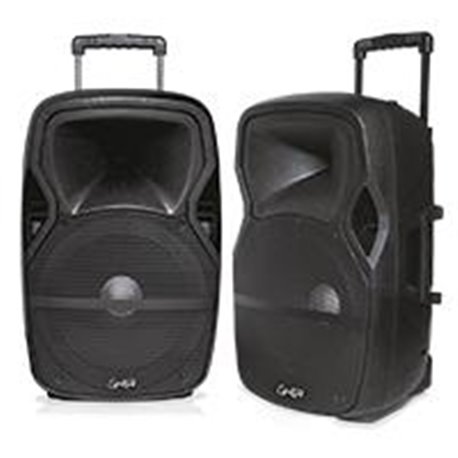 COMBO DE BAFLES DE 15PULG ACTIVO PASIVO DE 24,000W PMPO ACTIVO PASIVO BT/USB/AUX/MICROSD/RADIO FM/ LUCES LED