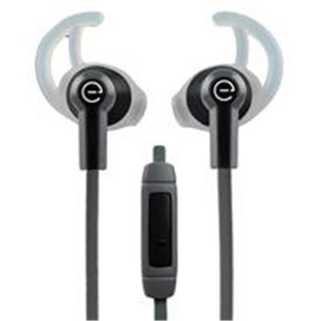 AUDÍFONOS DEPORTIVOS IN-EAR CON MICRÓFONO EASY LINE BY PERFECT CHOICE NEGRO/GRIS